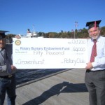 Rotary Bursary Endowment Fund Donation October 2010